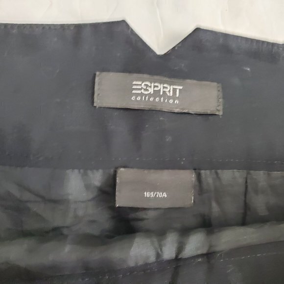 Esprit Skirt L 14‎ Pencil Navy Blue Button Short A- - Picture 7 of 9
